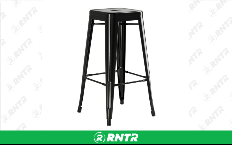 Generic Metal Barstool – For rent in New Braunfels, Texas – Hill Country Event Rentals | RNTR.com – Image 2 of 2