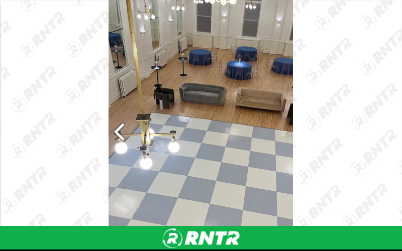 Generic Slate Blue Dance Floor - 12' x 12' – For rent in New Braunfels, Texas – Hill Country Event Rentals | RNTR.com – Image 2 of 3
