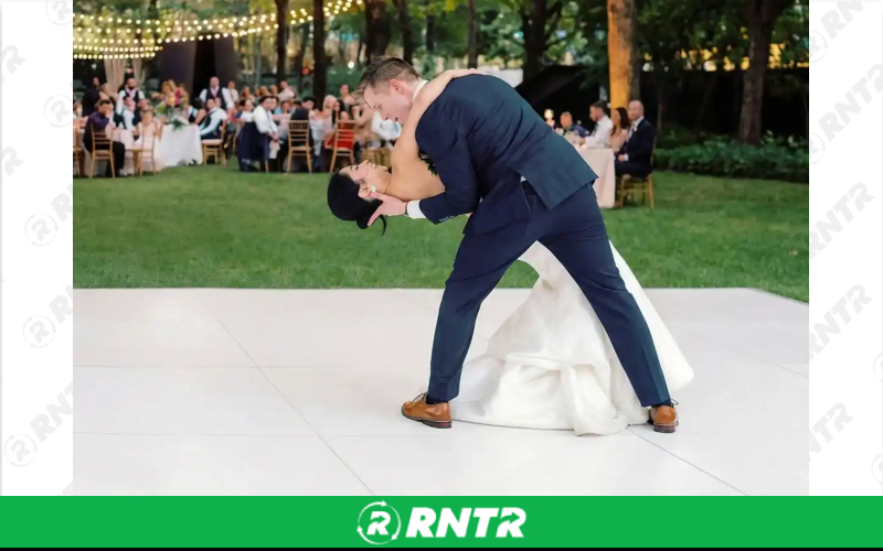 Generic Slate White Dance Floor - 12' x 12' – For rent in New Braunfels, Texas – Hill Country Event Rentals | RNTR.com – Image 2 of 3