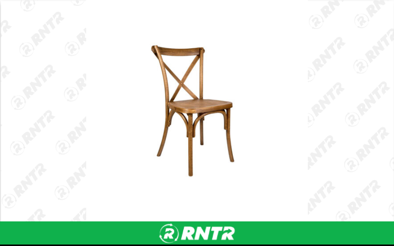 Generic Sonoma Cross Back Chair – For rent in New Braunfels, Texas – Hill Country Event Rentals | RNTR.com – Image 2 of 3