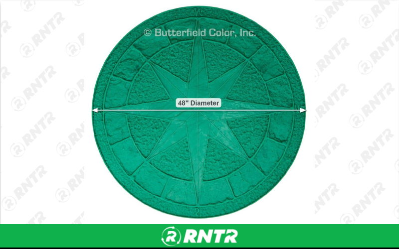 BUTTERFIELD SIKA COLOR- A STAMPS -  CONCRETE -  48 X 48 COMPASS ROSE -  GREEN – For rent in Ontario, New York – Altra Rental | RNTR.com – Image 3 of 3