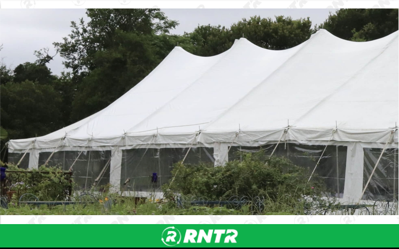 Generic Tent Sidewall - Clear - 8' x 20' Section – For rent in New Braunfels, Texas – Hill Country Event Rentals | RNTR.com – Image 3 of 3