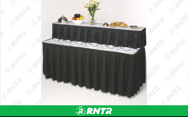 Generic Two Tier - 6ft Black Bar – For rent in New Braunfels, Texas – Hill Country Event Rentals | RNTR.com – Image 3 of 3