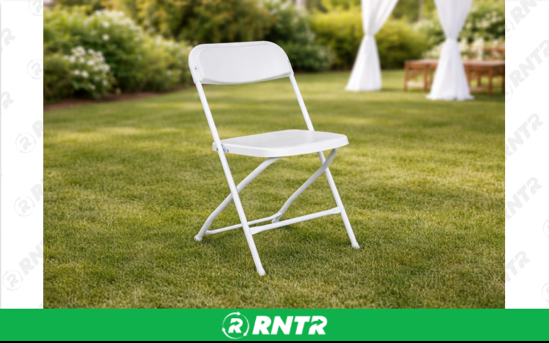 Generic White Folding Chair – For rent in new-braunfels, texas – Hill Country Event Rentals | RNTR.com – Image 1