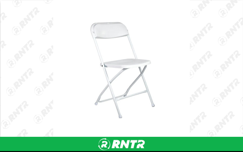 Generic White Folding Chair – For rent in New Braunfels, Texas – Hill Country Event Rentals | RNTR.com – Image 2 of 3