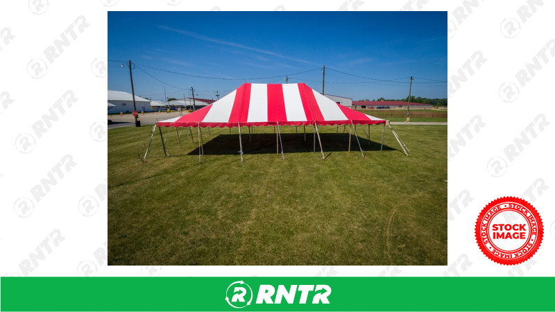 ANCHOR 20X30 (OTC) POLE TENT RED WHITE – For rent in Eau Claire, Wisconsin – A-1 Express Rental Center, Inc | RNTR.com – Image 1
