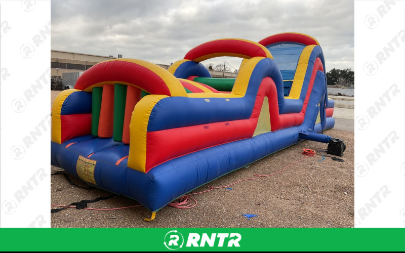 Generic (PB40-1) 39' Obstacle Challenge Course - Bounce House - black – For rent in Allendale, Michigan – Allendale Ace | RNTR.com – Image 2 of 3
