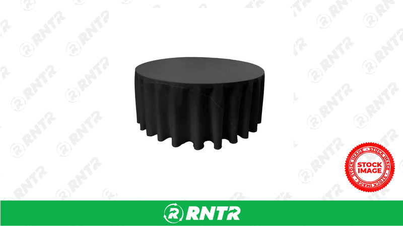 ANCHOR TABLECLOTH-LINEN 120in RD (BLACK) – For rent in Eau Claire, Wisconsin – A-1 Express Rental Center, Inc | RNTR.com – Image 1