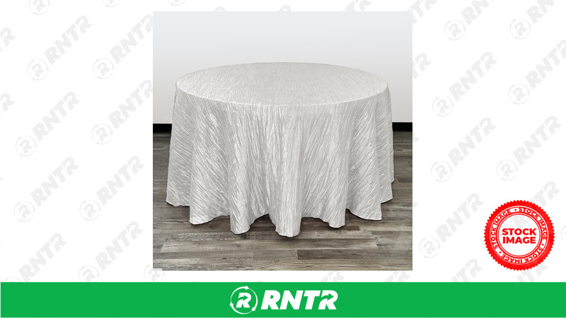 TABLECLOTH TABLECLOTH-LINEN 120in RD (WHITE) – For rent in Eau Claire, Wisconsin – A-1 Express Rental Center, Inc | RNTR.com – Image 1