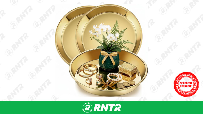  TRAYS - ROUND (15in GOLD PLATED) – For rent in Eau Claire, Wisconsin – A-1 Express Rental Center, Inc | RNTR.com – Image 1