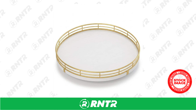  TRAYS - ROUND (25in W/ GOLD TRIM) – For rent in Eau Claire, Wisconsin – A-1 Express Rental Center, Inc | RNTR.com – Image 1